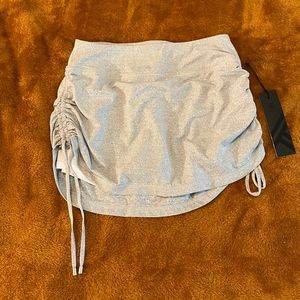 Tie side skirt with shorts